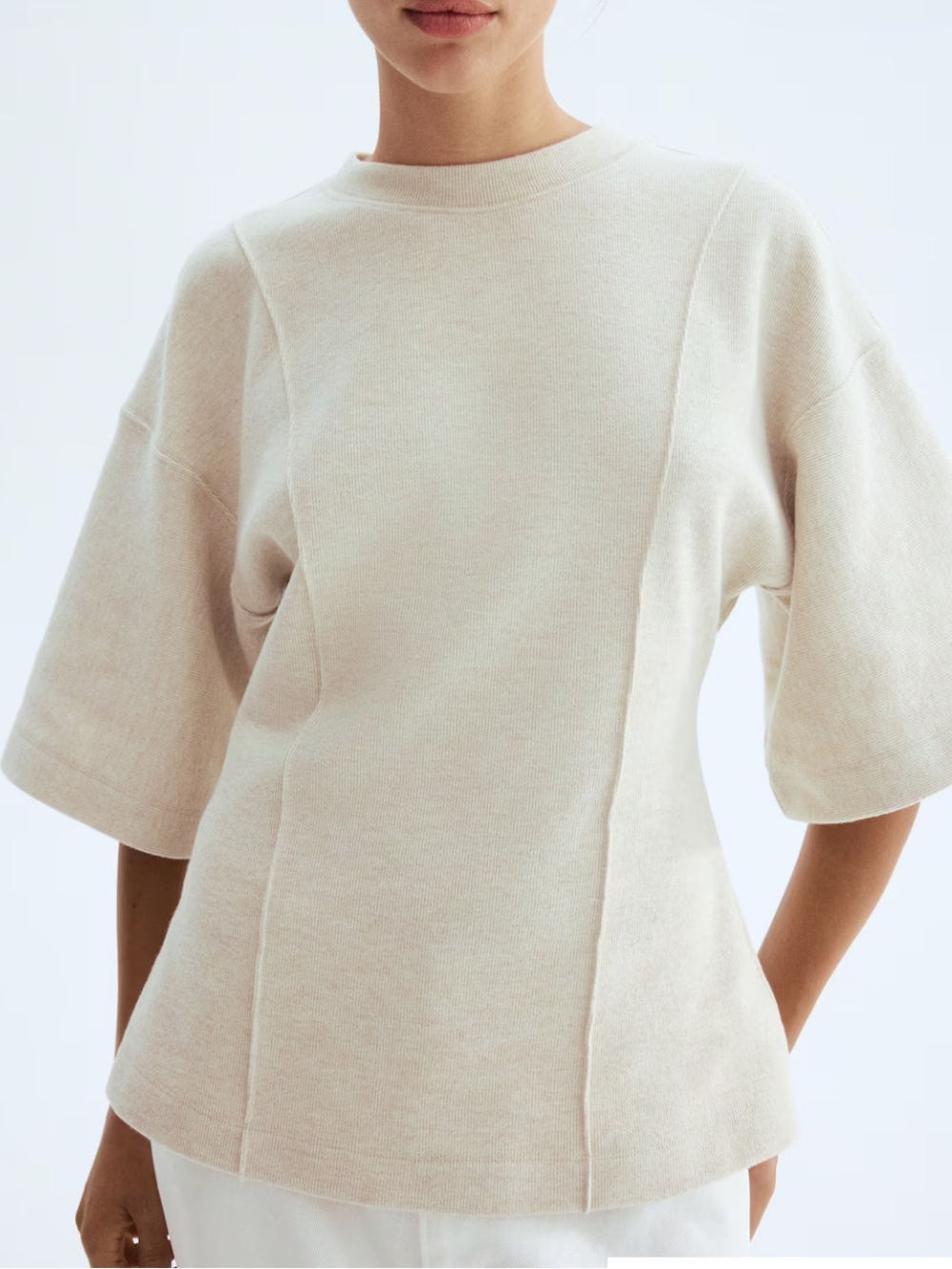 H&M LOOSE-FIT FINE-KNIT TOP